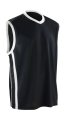 Heren Basketball Sportshirt Spiro S278M Black/White